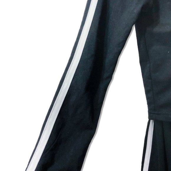 Black with White Stripe Matching Tracksuit - Picture 3 of 7